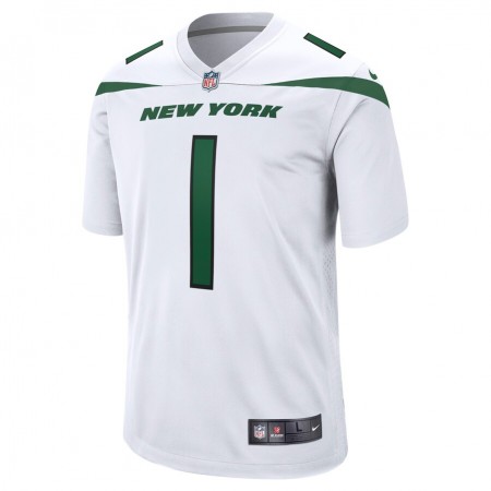 Maillot New York Jets Zach Wilson 1 Nike Blanc 2021 NFL Draft  - Homme
